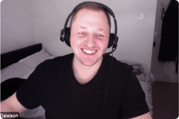 joe dawson wering a headset