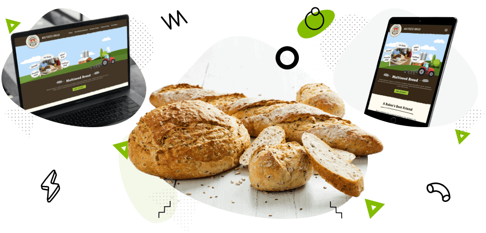 Multiseed Bread Website Visuals