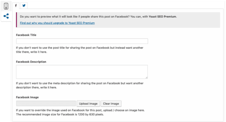 yoast seo plugin social snippet example