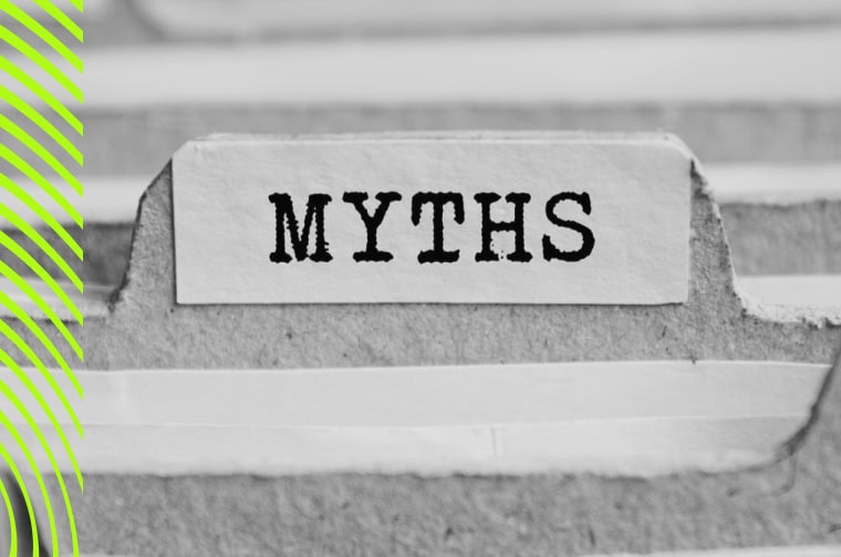 photo of file marked myths