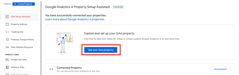 GA4 already set up