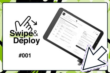 Swipe & Deploy 1 blog hero image of website on a tablet.