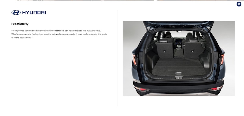hyundai showroom view of boot space