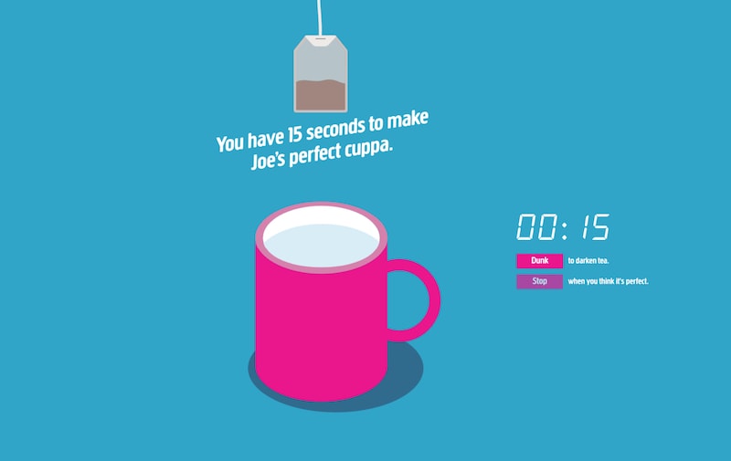 plusnet teabag dunking game