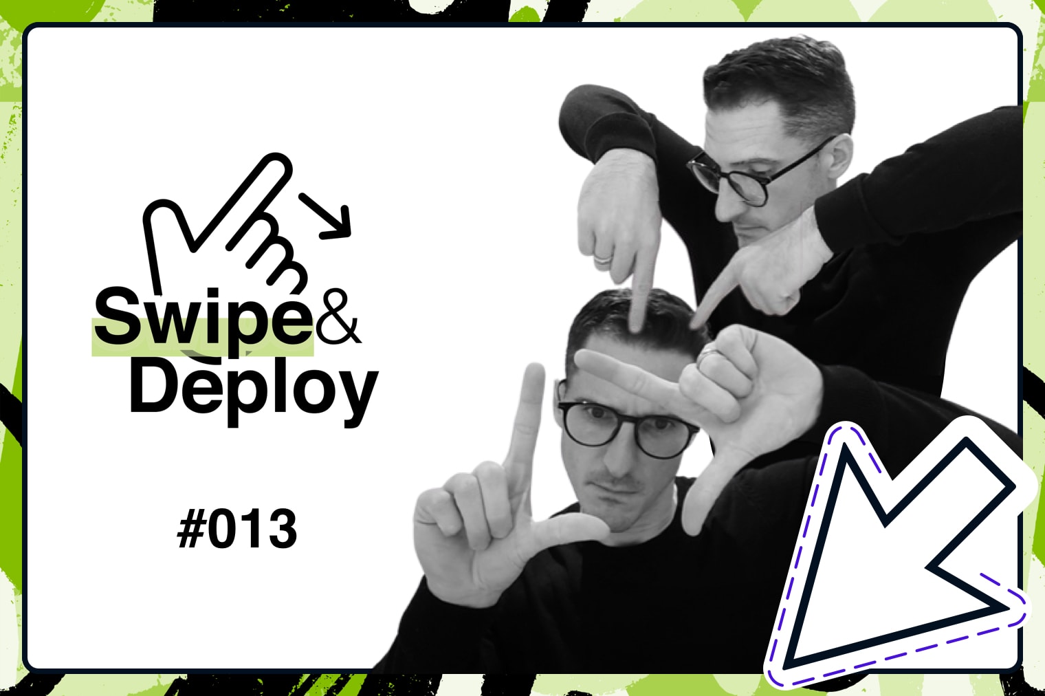 Swipe & Deploy 13 blog blog hero image of meet the team style portraits.