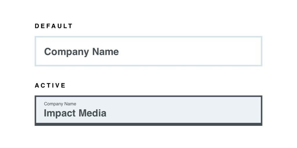 Example of an IFTA form field label