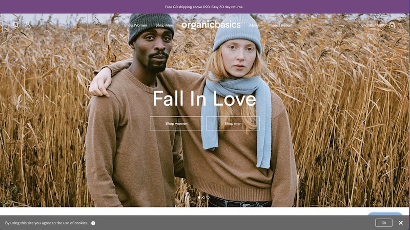 organic basics website normal version