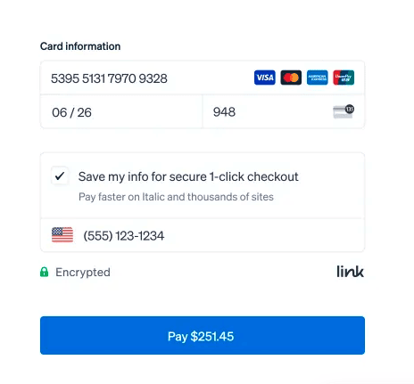 Link Payment Example