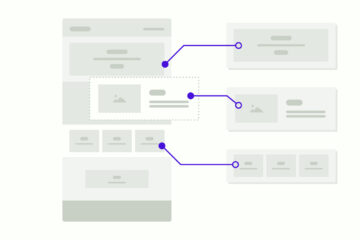 Blog hero image showing wireframes for modular sections of a website.