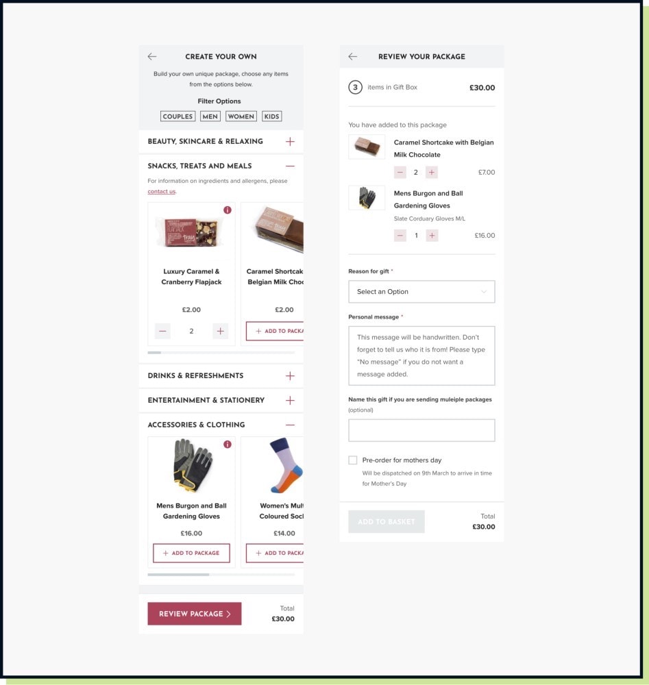 Don't Buy Her Flowers Mobile Package Builder