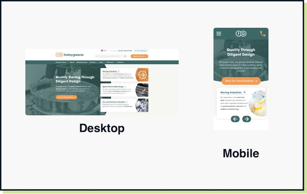 Farleygreene A Website Project By Impact Media