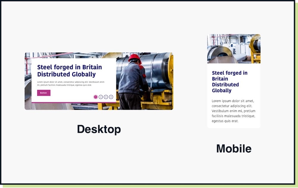 Mobile View With Image Pushing Down CTA Below Fold