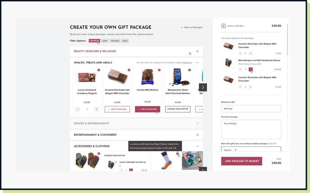 The Don't Buy Her Flowers Package Builder by Impact Media
