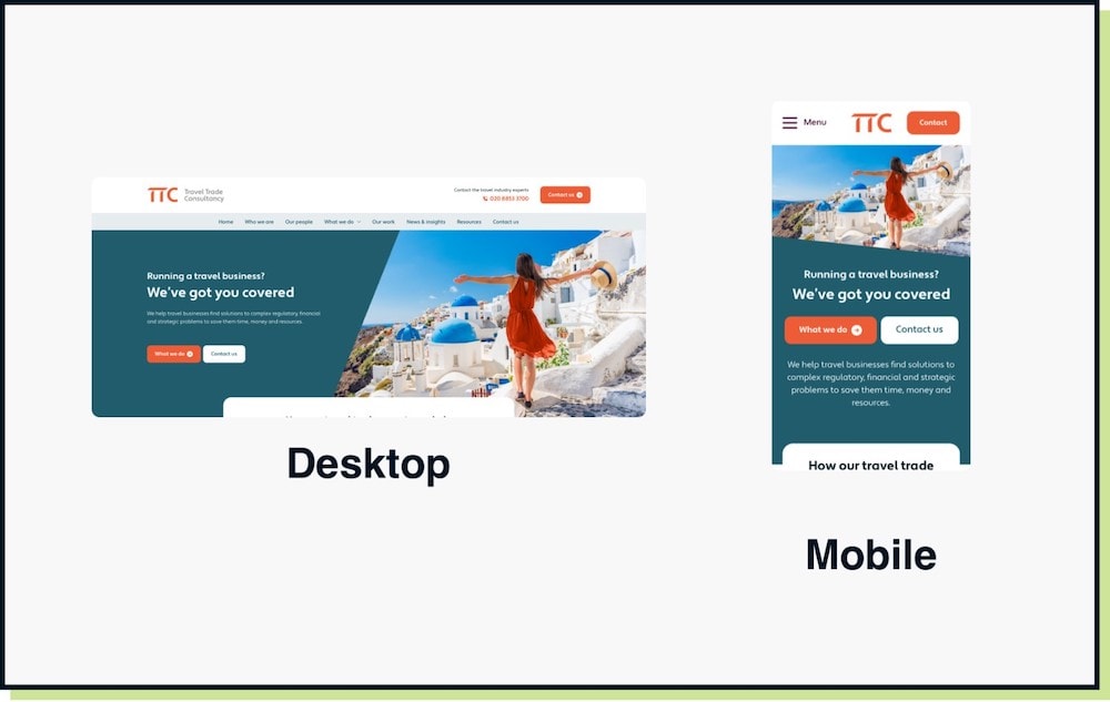 Travel Trade Consultancy A Website Project By Impact Media