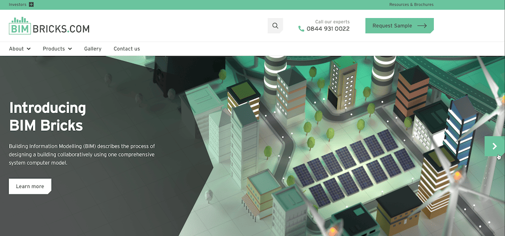 bim bricks sub brand website