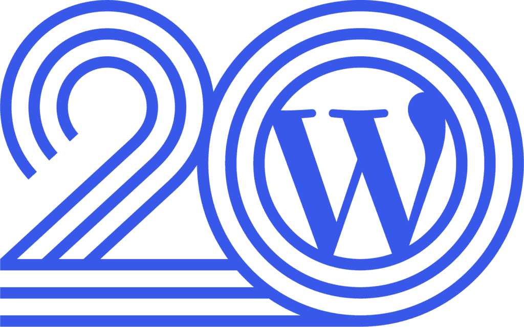 WordPress 20th Anniversary logo