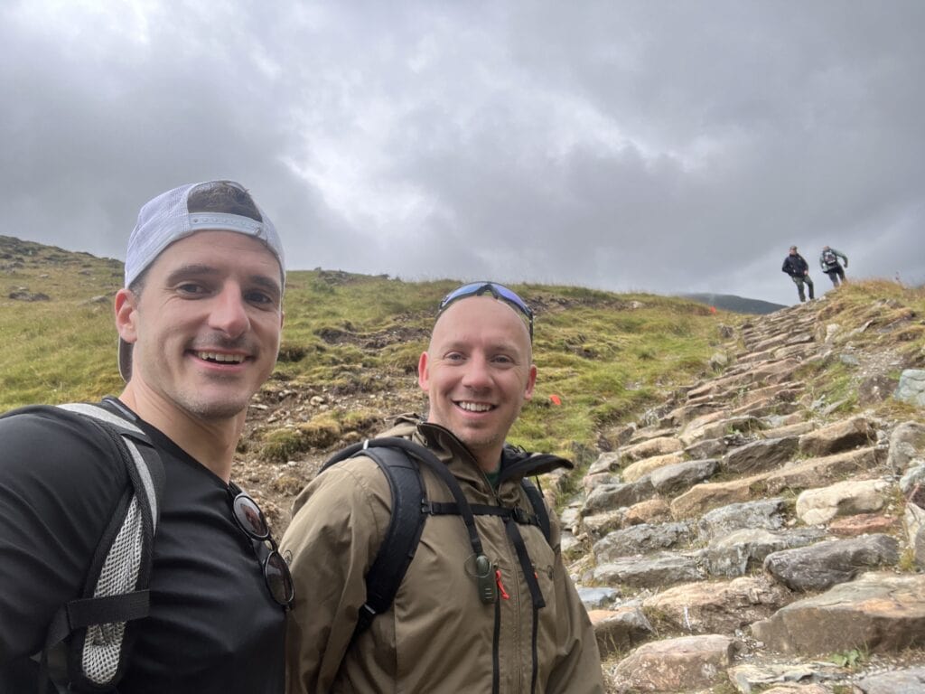 On the climb