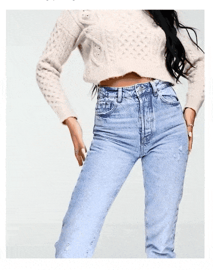 asos video showing how clothing looks on a moving person