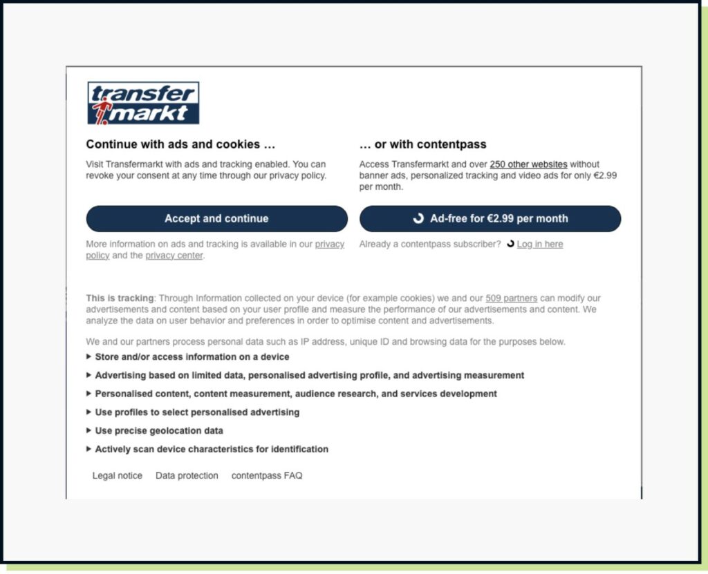 Content Pass Modal