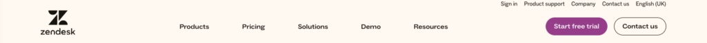 Zendesk Navigation