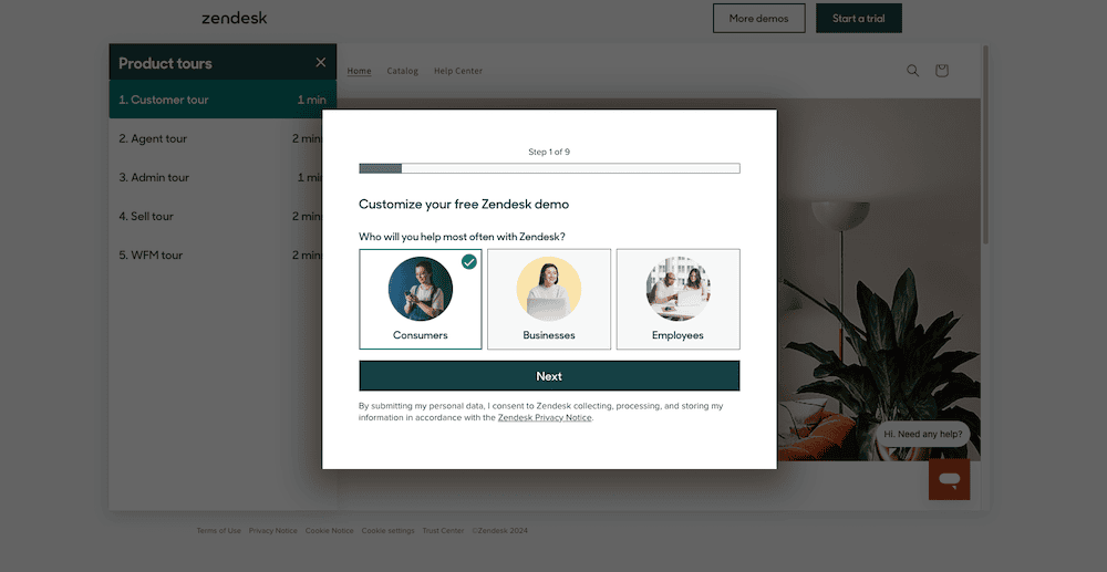 Zendesk demo