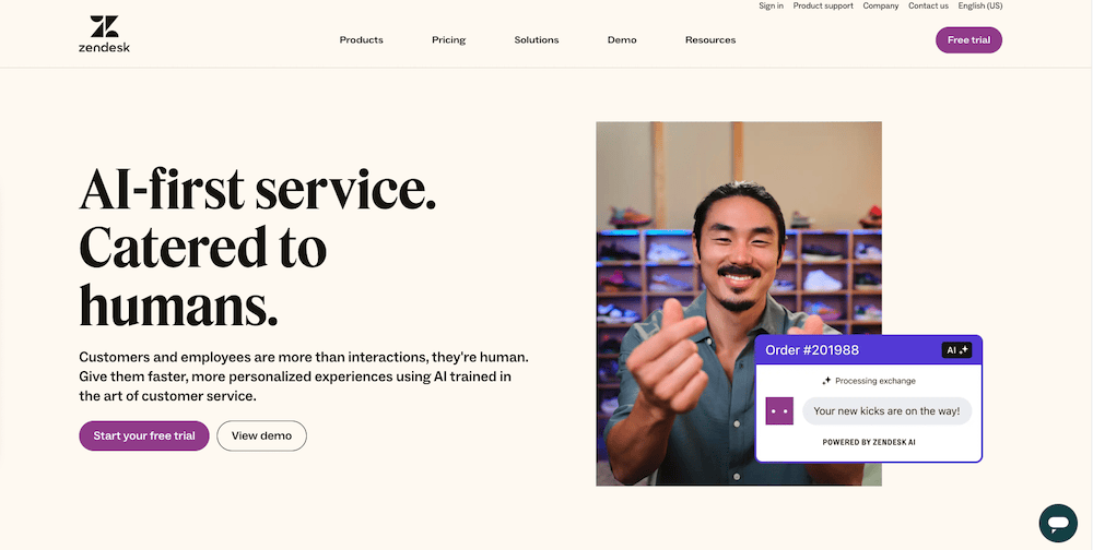 Zendesk home