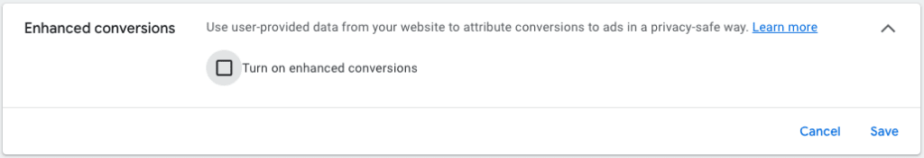 Enhanced Conversions