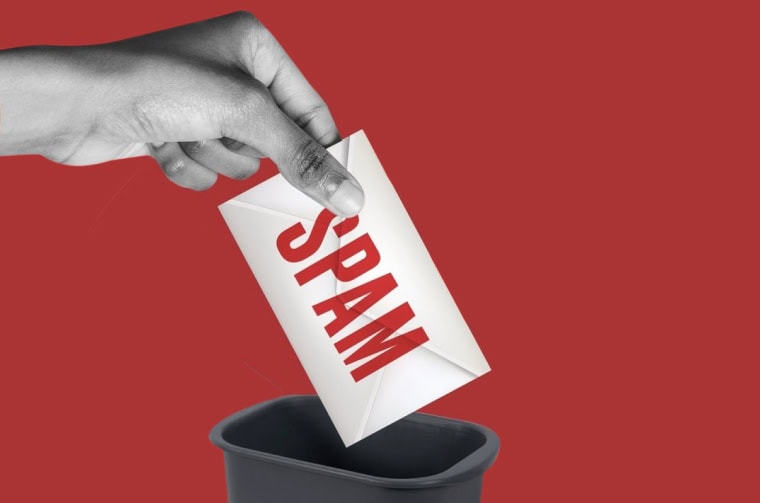 Blog hero image depicting a hand placing a spam letter in a bin