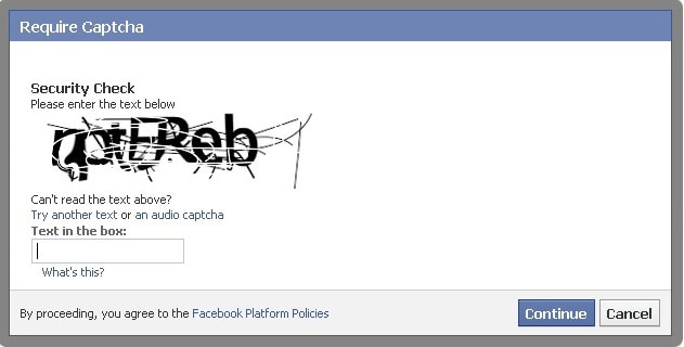 difficult to read text CAPTCHA example