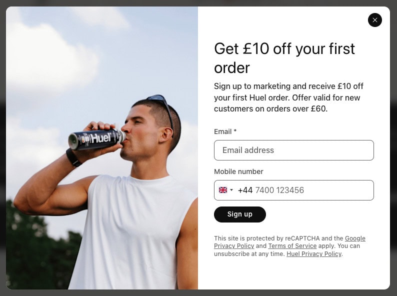 huel first time visitor discount