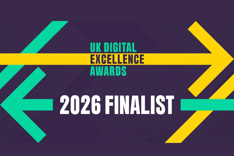UK Digital Excellence Awards Finalist badge