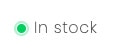 green in stock notification